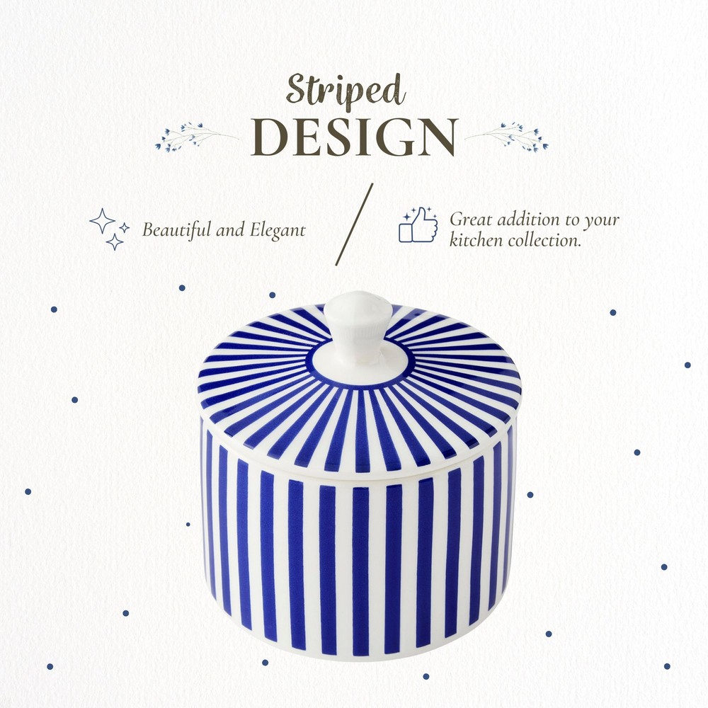 Spode Steccato Covered Sugar Bowl