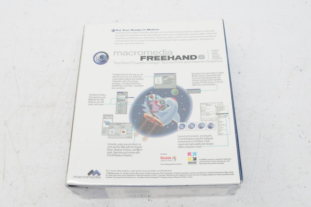 Macromedia Freehand 8 New Sealed Box