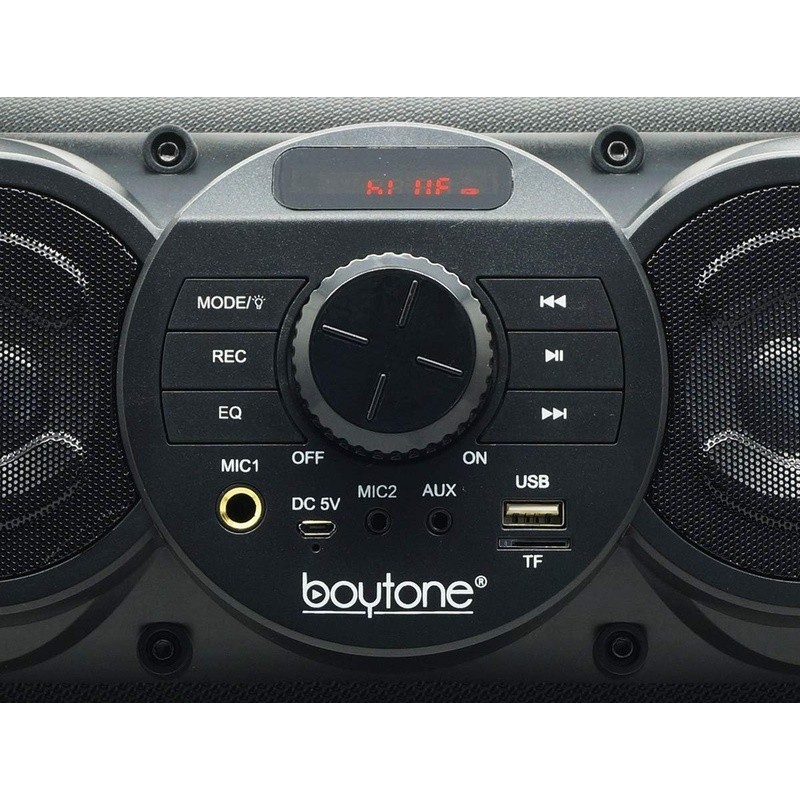 Bluetooth Karaoke Speaker Wireless Microphone Remote Control RGB Light New