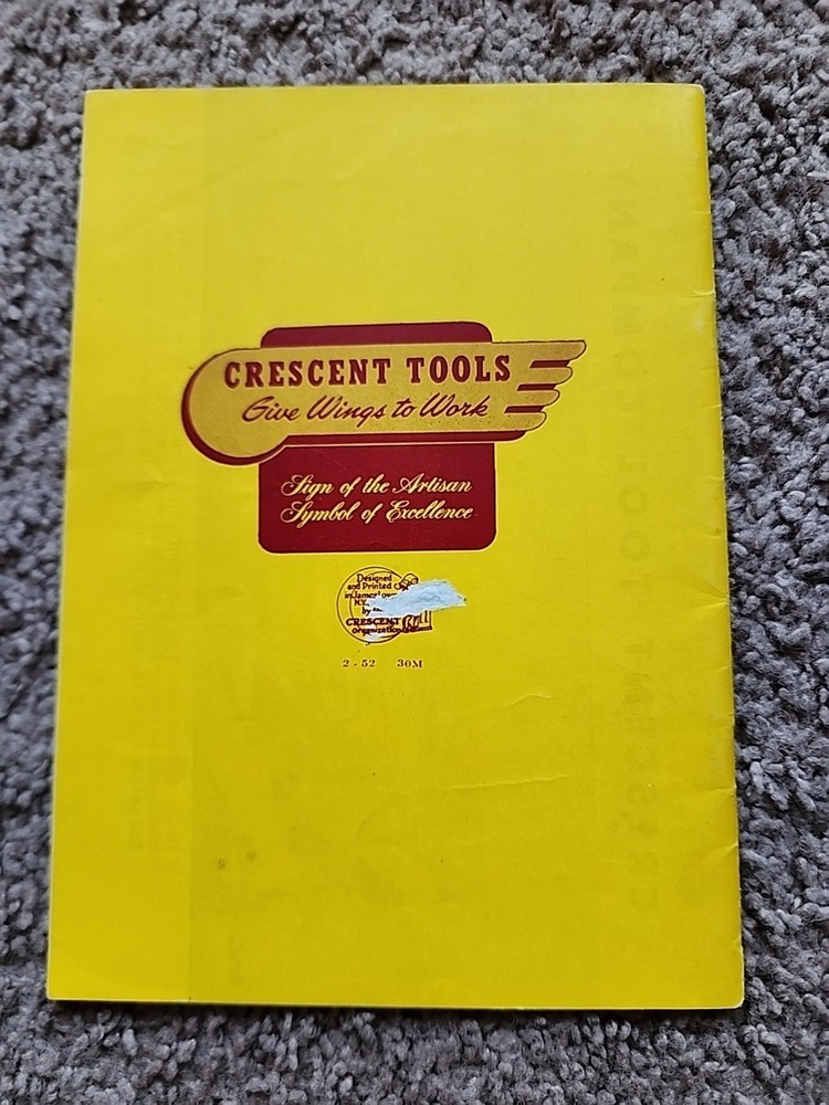 How To Use Hand Tools Cresent Tools Company 1951 Cresent Tool Advertisement