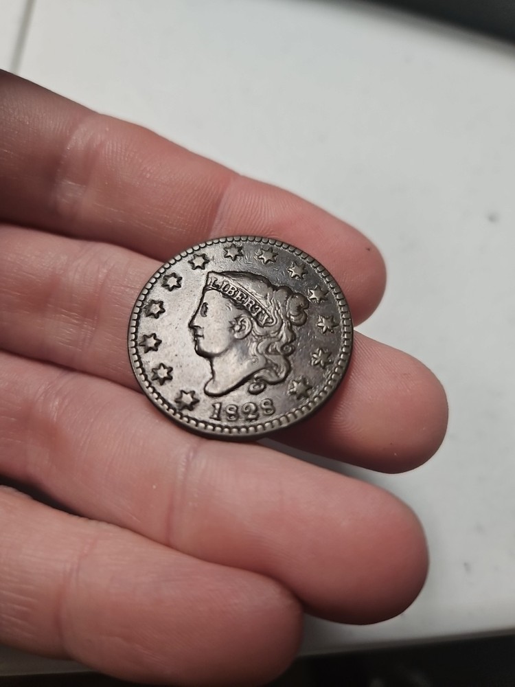 1828 U.S Large Cent Solid Details