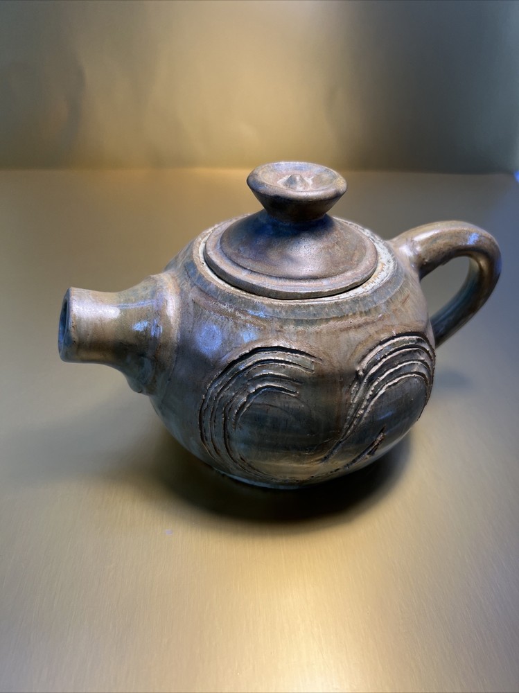 Unmarked Ceramic Teapot green