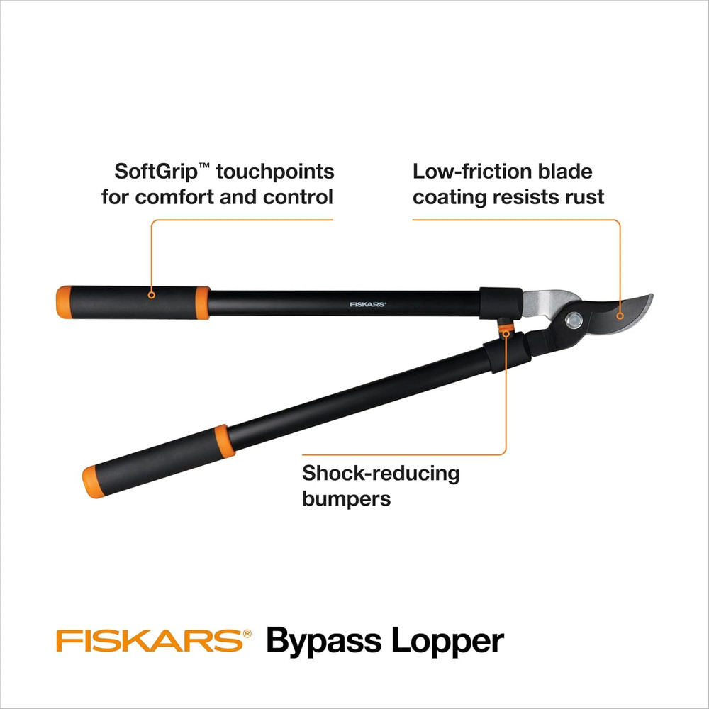 Fiskars 28" Loppers for Tree Trimming, Heavy Duty, Rust-Resistant Sharp Bypass S