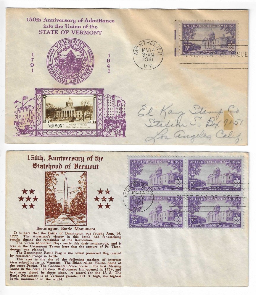 FDC's 903-32, 903-35 -- Crosby