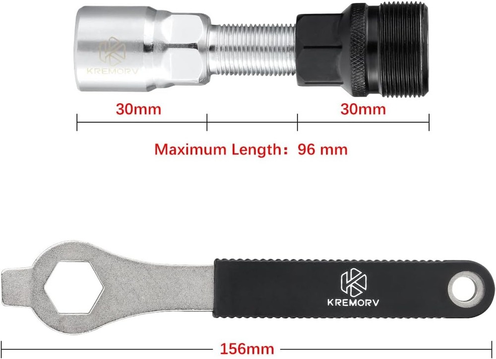 Bicycle Crank Extractor Bike Bottom Bracket Removal Tool with 16mm Black