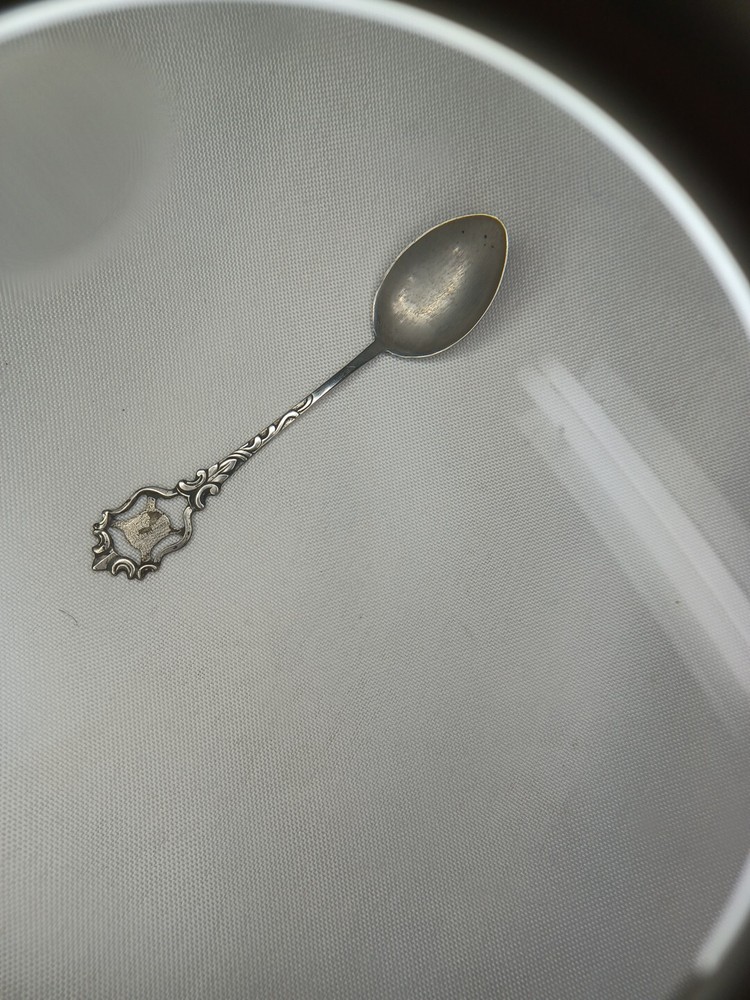 ANTIQUE Karo 800 SILVER SOUVENIR SPOON *missing Crest*