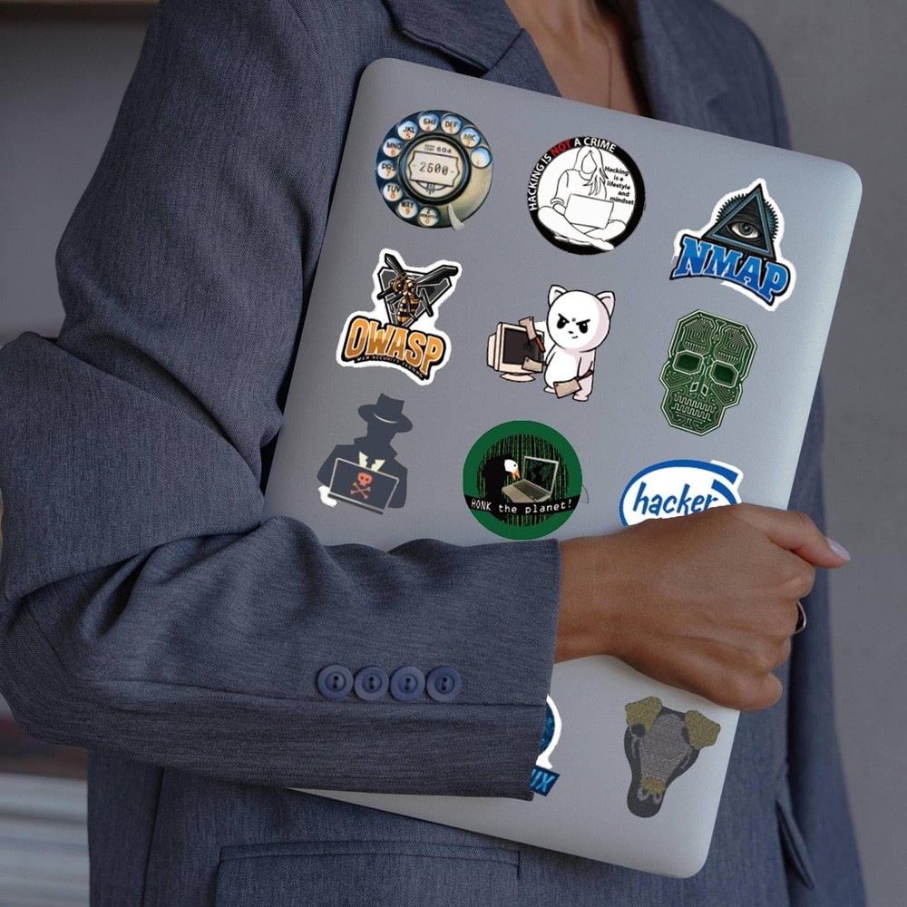 50PCS Hacker Stickers Pack - Cool Programming for Developers,