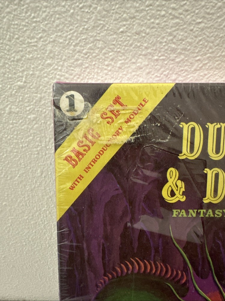 TSR Dungeons & Dragons Basic Boxed Set 8th Print 1981 w/Dice Sealed SW!