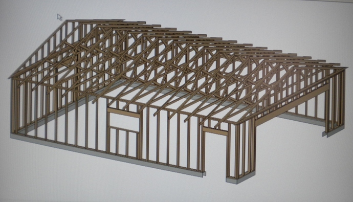 PERMIT READY 24' X 30' GARAGE PLAN DRAWN TO SCALE BLUEPRINTS AND MATERIALS LIST
