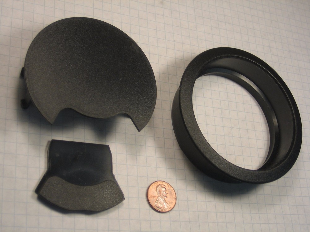 WIRE MANAGEMENT GROMMET, PLASTIC, 80mm BORE DIAMETER, 22mm DEPTH, BLACK