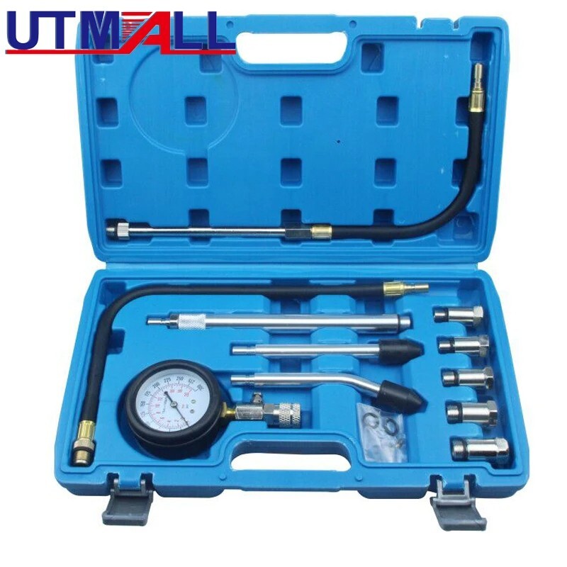 New Rapid Connected Petrol Gas Engine Cylinder Compressor Gauge Meter Test Press