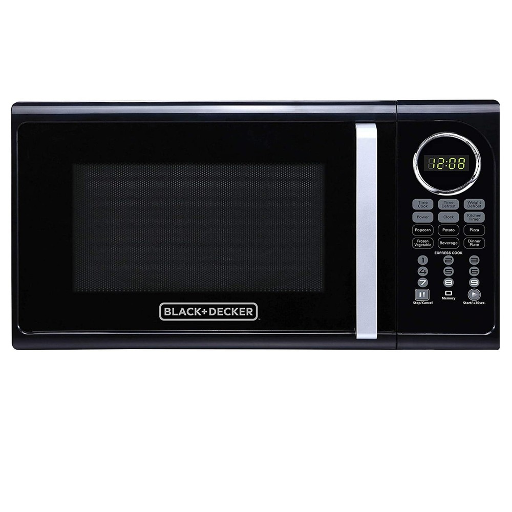 Black+Decker 0.9 Cu. Ft. Digital Microwave, Black