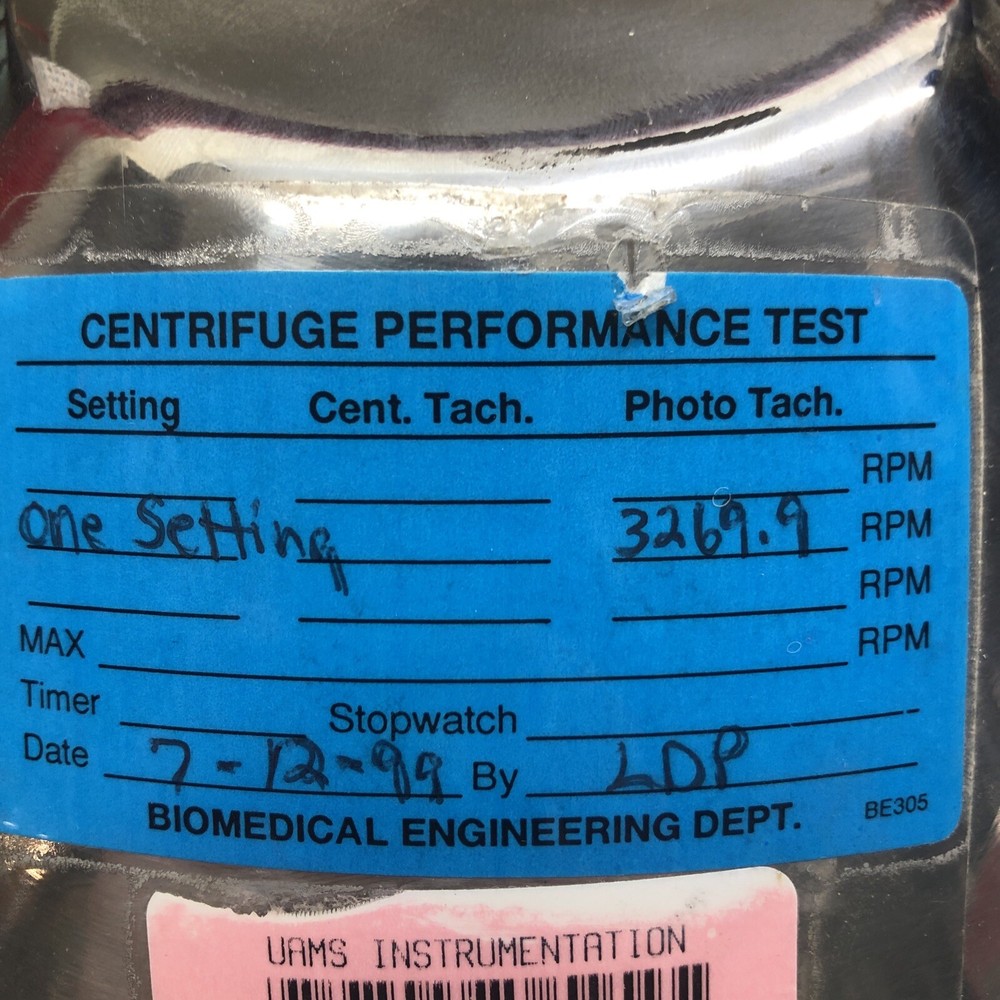 DAMON IEC DIVISION SPINETTE CENTRIFUGE