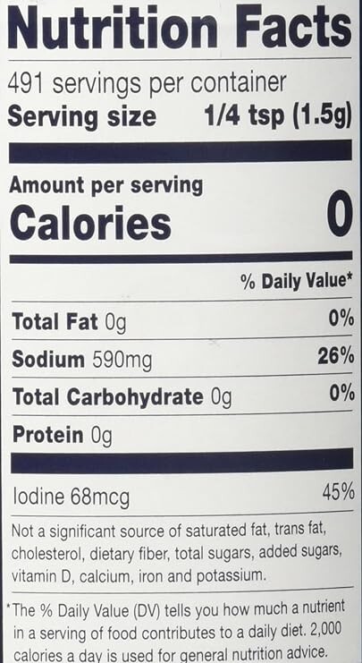 Morton, Iodized Salt, 737 Grams(gm)
