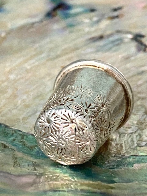 Silver Thimble Hallmarked with Beautiful Design