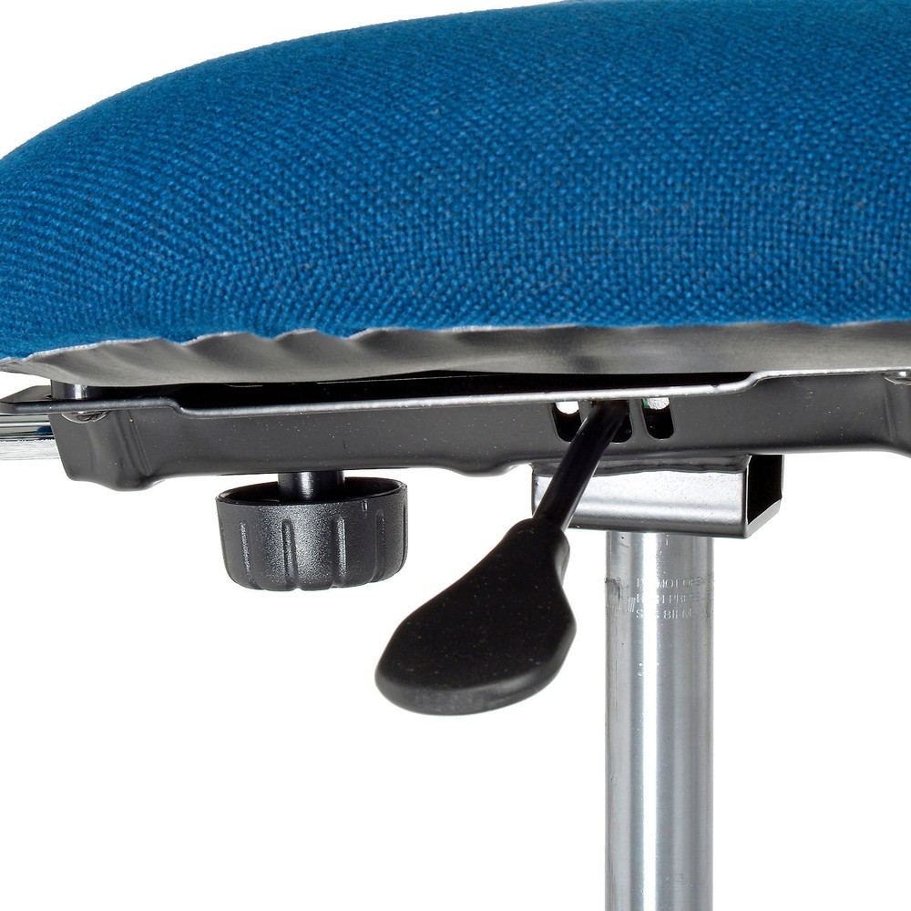 ESD Chair Fabric Navy Armless Mid Back