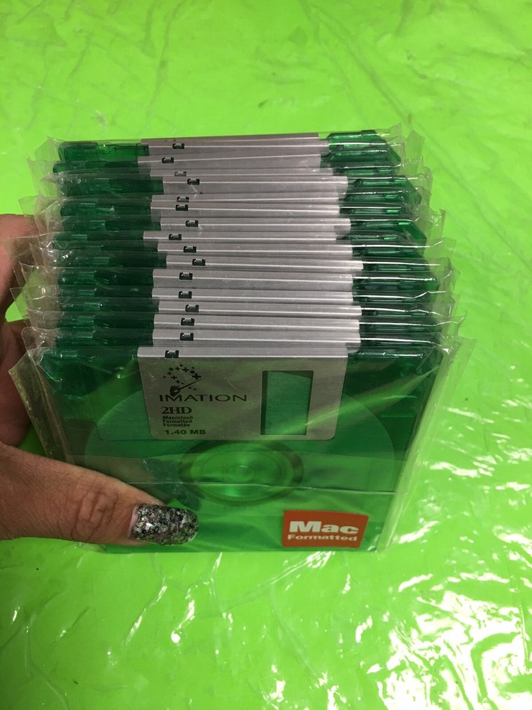 OPEN BOX! (72) Blank Floppy Disks IMATION 2HD MAC 1.40MB Formatted Computer
