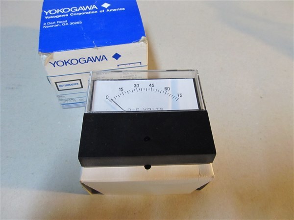 Yokogawa / Metermaster 0-75 DCV Volts Panel Meter 3" 2.5" 251-2