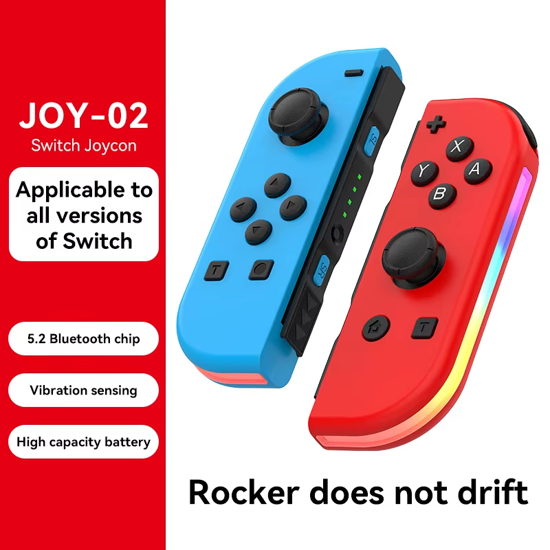 Switch joycon Wireless Controller NS Host Left and Right with RGB Small Handle