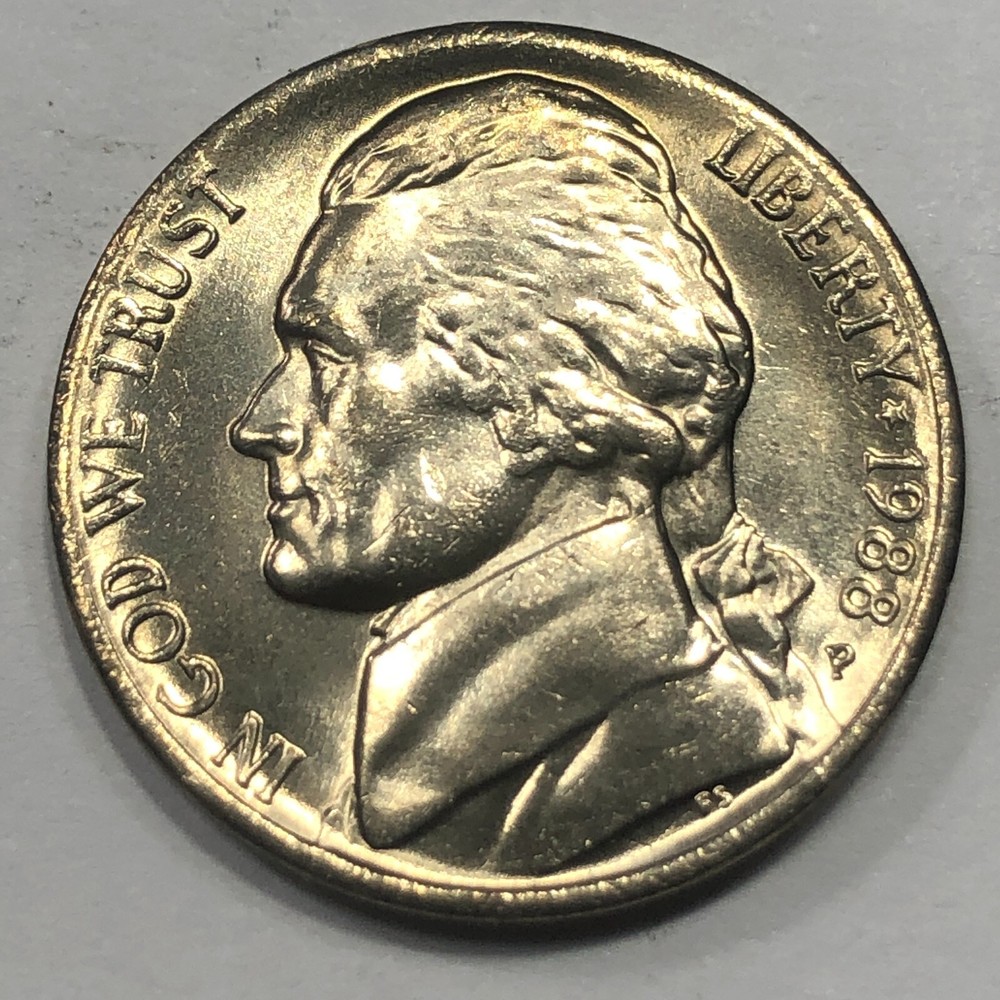 1988 P&D Set - Jefferson 5 cent - Uncirculated