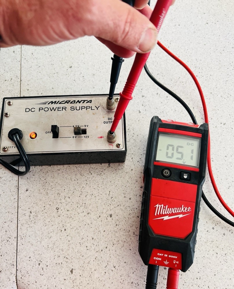 Vintage Micronta Variable DC Power Supply Tested Works