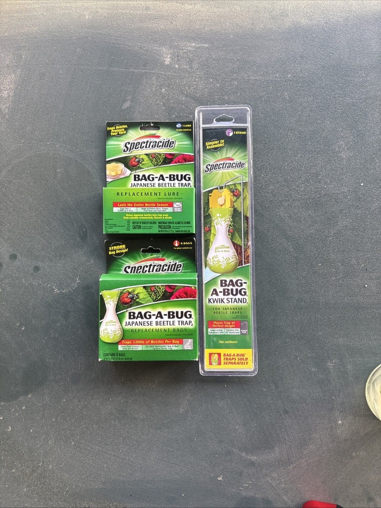 SET:  Kwik stand replacement beetle lure beetle trap BAG-A-BUG Spectracide