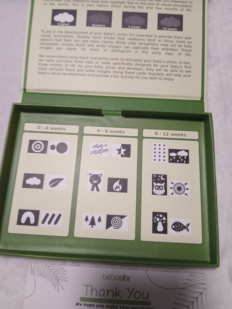 Bebestar Visual Stimulation Cards For 0-3 Months