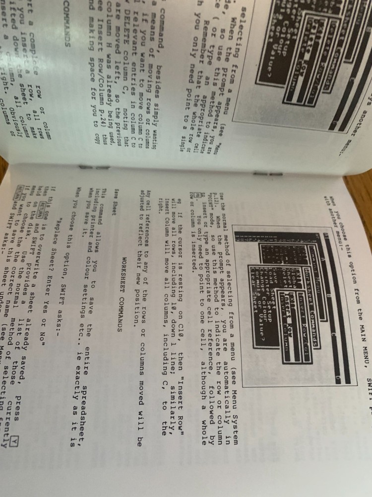 Cosmi Swift-Calc Spreadsheet Manual Commodore 64 C64