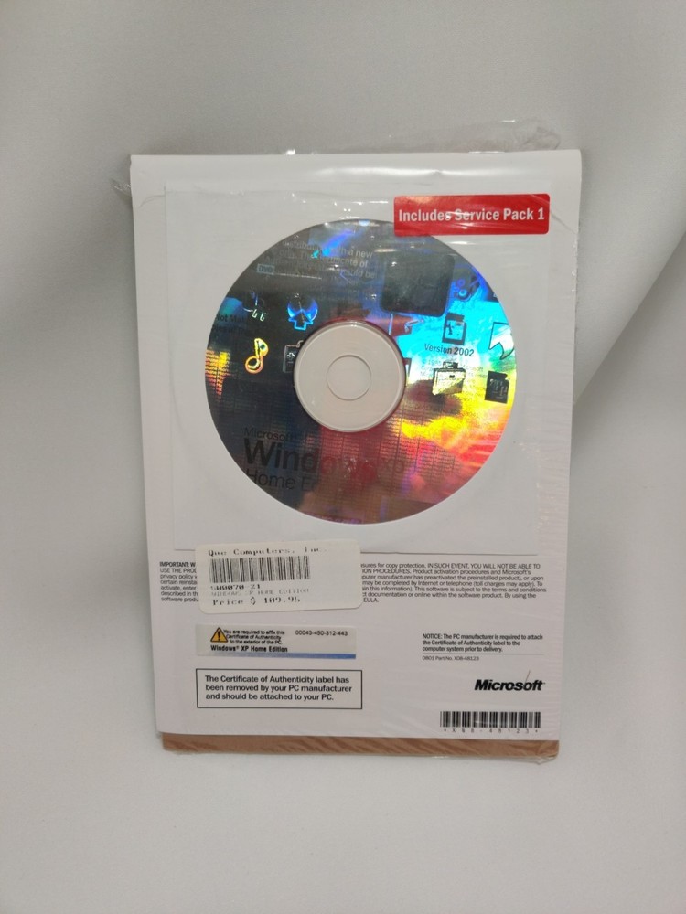 Microsoft Windows XP Home Edition Used Version 2002 - NO PRODUCT KEY!!!!