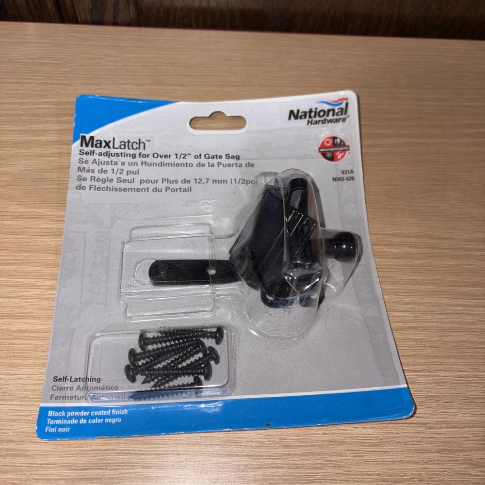 National Hardware MaxLatch Self-Adjusting Over 1/2" of Gate Sag