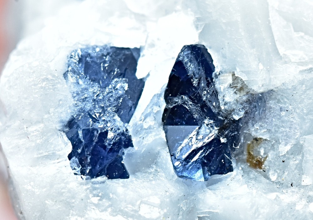Natural Blue Spinel Crystals On Matrix 29 Gram