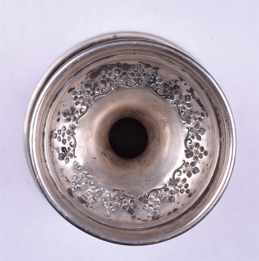 Antique 0.800 Silver Kiddush Goblet Cup Jerusalem
