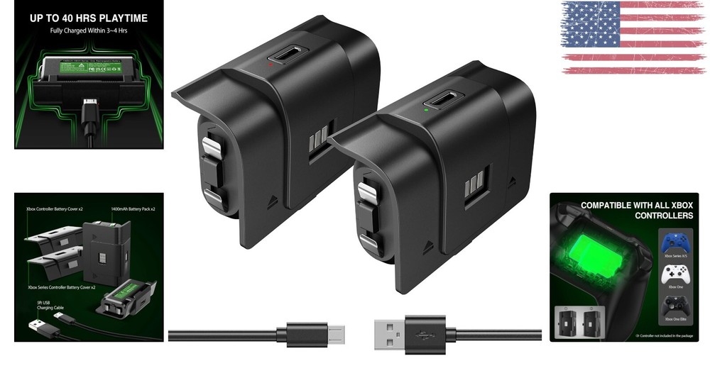 Battery Pack for Xbox Controller - Xbox Series X|S, One, Elite Controllers