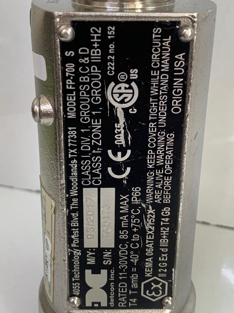 Detcon / Combustible Gas Sensor / FP-700