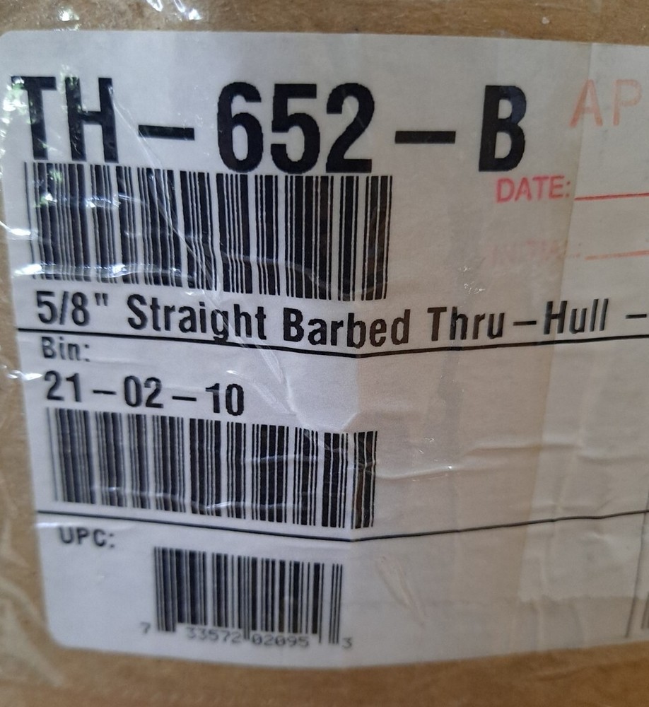 TH MARINE THRU HULL FITTINGS P# 652-B