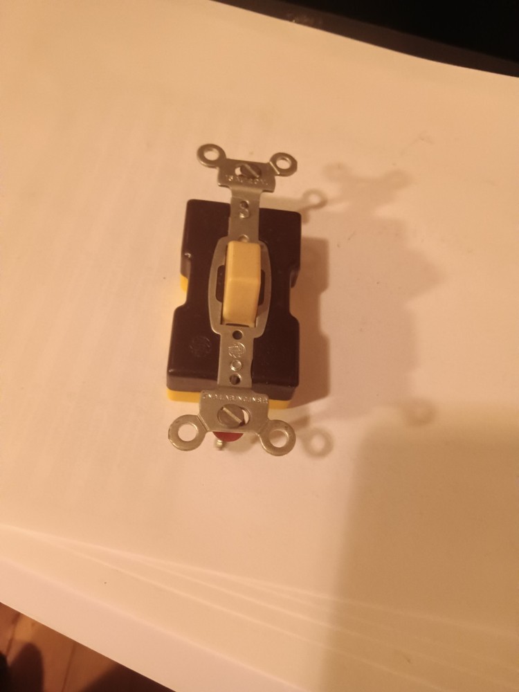 Vintage Hubble Single Pole Press Switch NOS