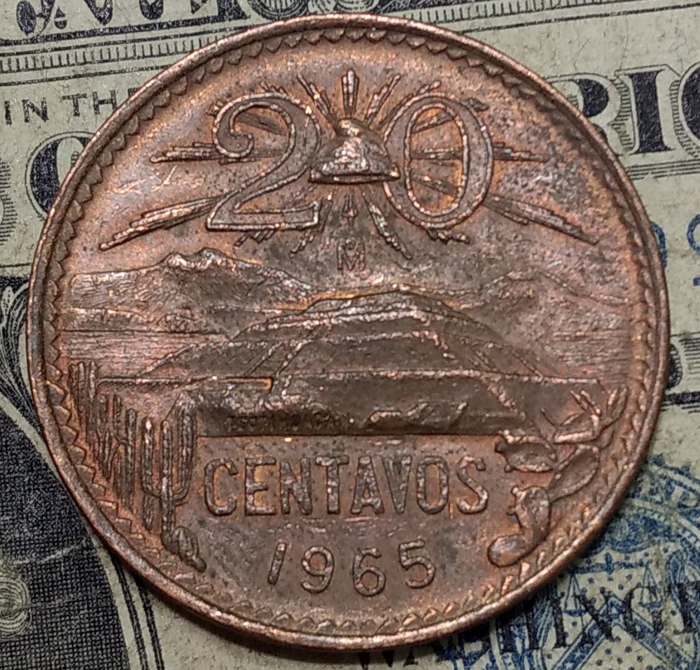 Mexico 1965 20 Centavos