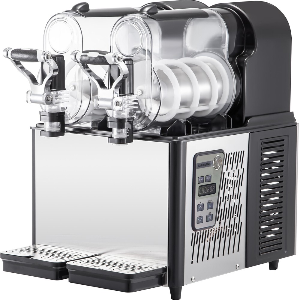 🔥VEVOR 3Lx2 Commercial Slush Machine Smoothie Maker Slush Drink Automatic Clean