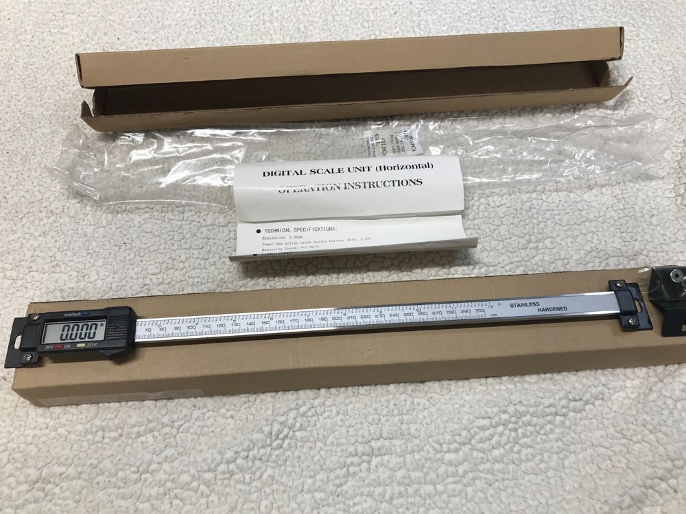 12" HORIZONTAL DIGITAL SCALE UNIT for LATHE OR MILL