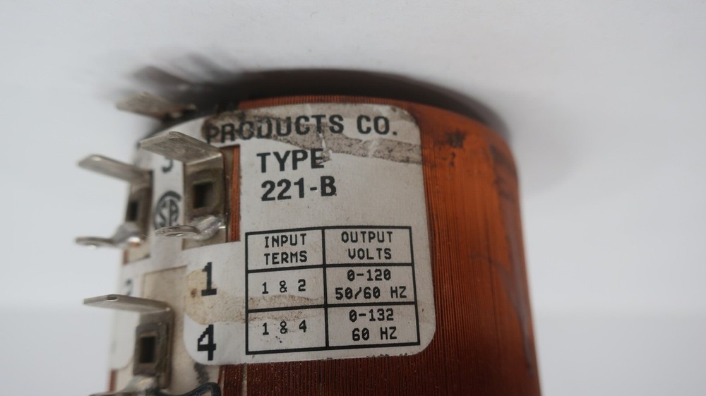 Staco 221-B Variable Transformer .33kva 120/132v-ac