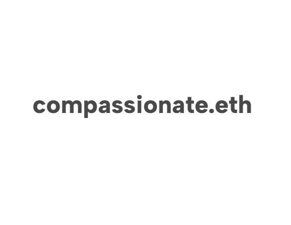Compassionate.eth Etherium Domain Name on OpenSea