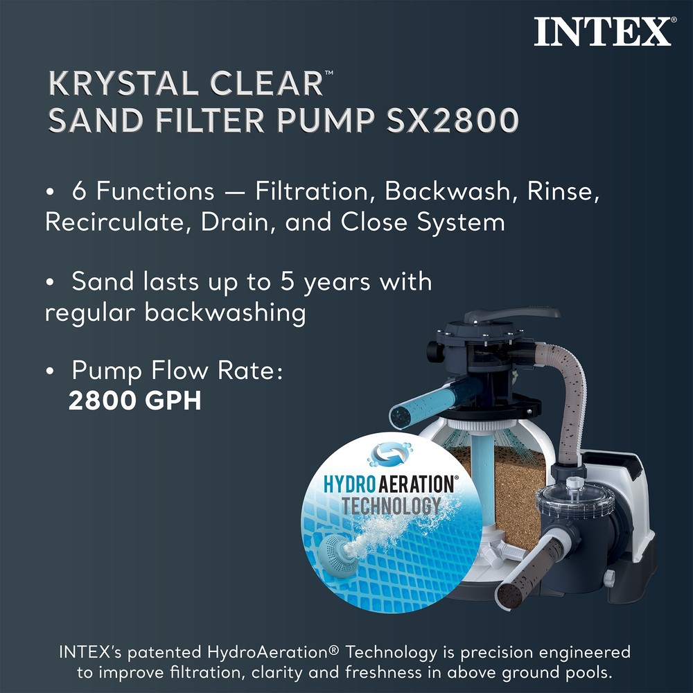 INTEX Ultra XTR Frame Rectangular Pool Set with Krystal Clear Saltwater System
