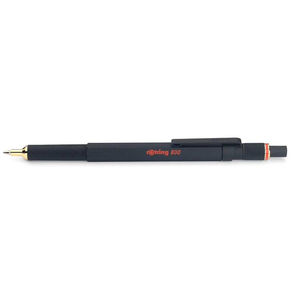 rOtring 800 Retractable Ballpoint Pen Medium Point Black