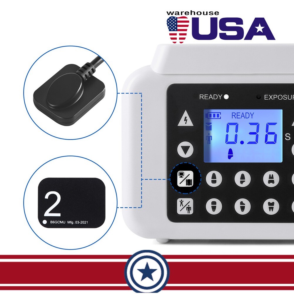 Dental X Portable Ray Digital Machine LCD System no Shield Sensor Size 1