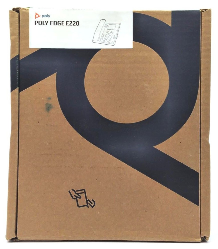 Poly HP Edge E220 IP Phone Conference Ring Central Bluetooth 2201-86990-101