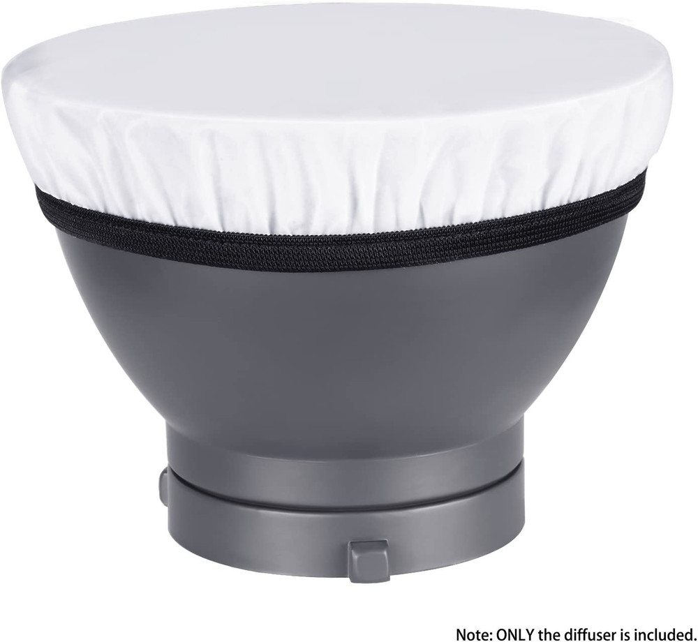2-Pack 7 Inches/180Mm Soft White Diffuser Sock, Softens the Light Output, Perfec