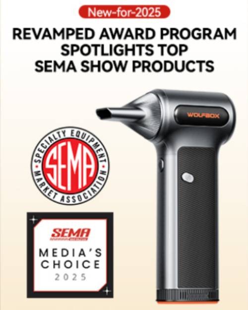 WOLFBOX MF200 Compressed Air Duster w/Removable Battery & 4 Nozzles, Mini Blower