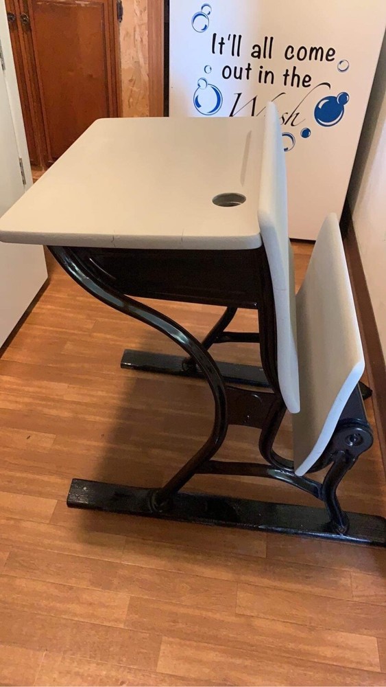 vintage school desk