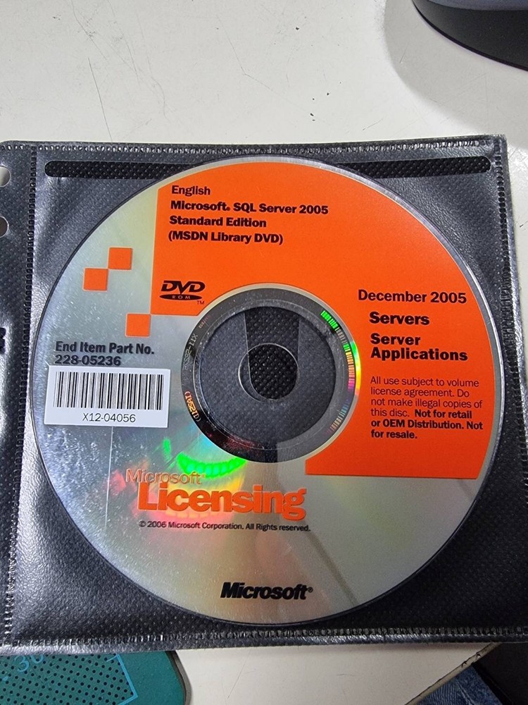 Microsoft SQL Server2005 Standard Edition (32bit)