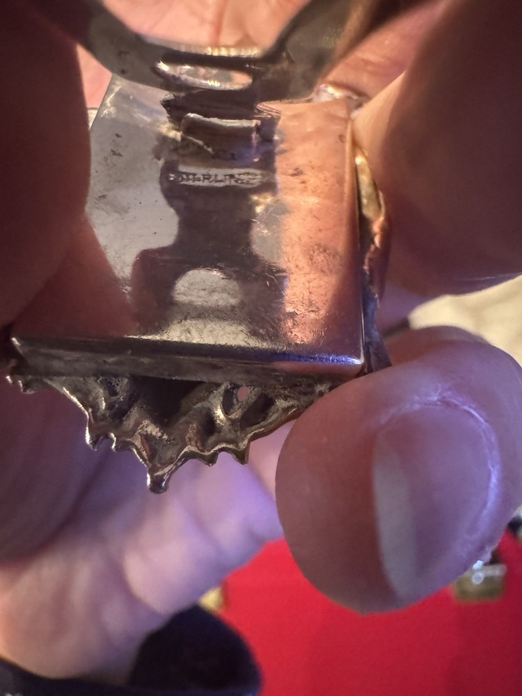 Tiny Vintage Sterling Silver Picture Frame